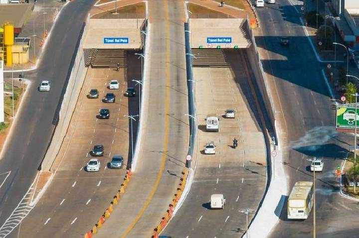 Túnel Rei Pelé será interditado para manutenção nas madrugadas de quarta (12) e quinta-feira (13)