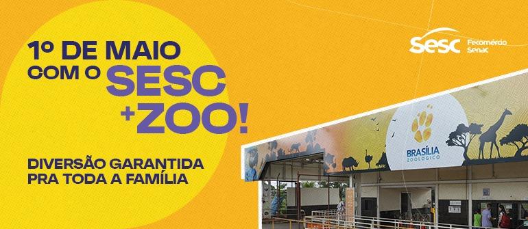 Diversão e conscientização marcam o Sesc+Zoo no Dia do Trabalhador em Brasília