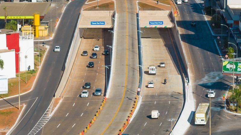 Túnel Rei Pelé será interditado para manutenção nas madrugadas de quarta (12) e quinta-feira (13)