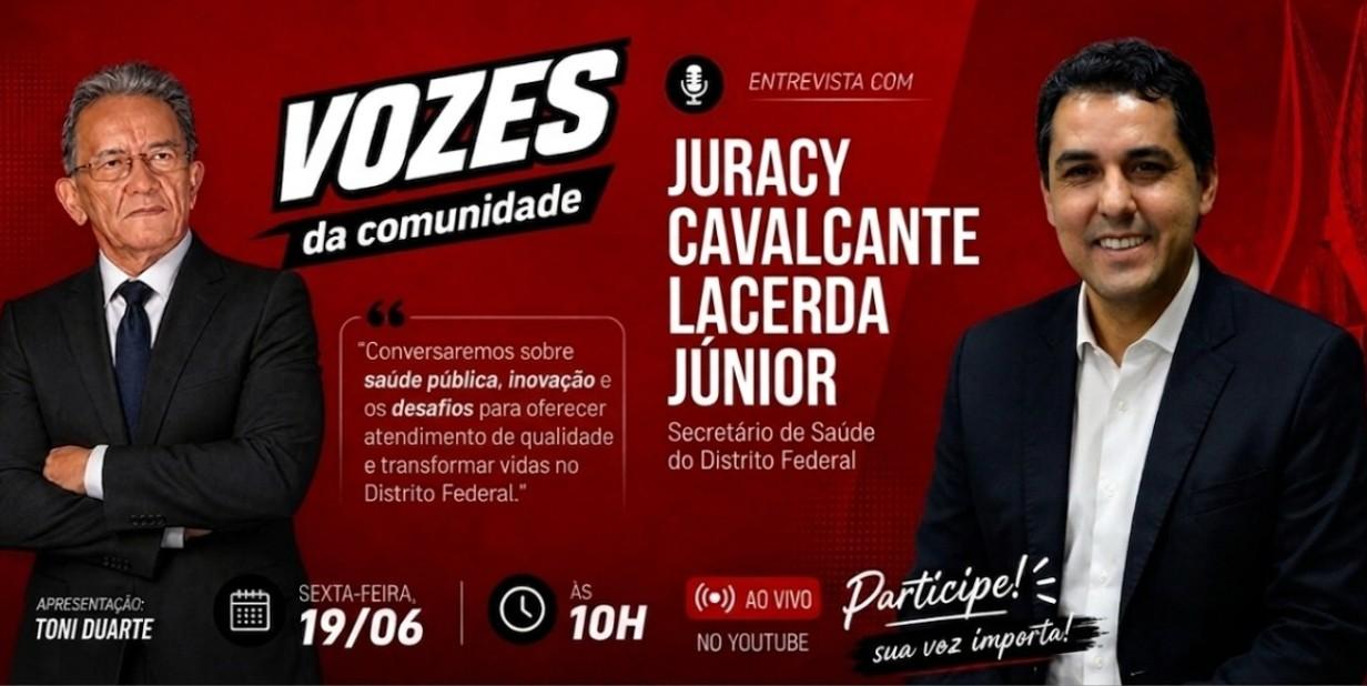 Secretário de Saúde do DF participa do Vozes da Comunidade para responder à população nesta sexta-feira
