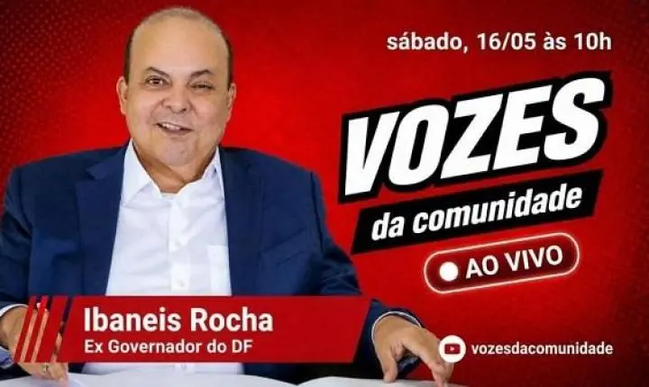 Ibaneis Rocha será entrevistado no Vozes da Comunidade neste sábado e deve abordar futuro político do DF